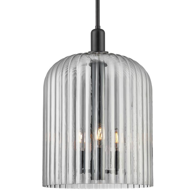 Innovations Lighting 716-3S-G559-12SM Bridal Veil 3 Light 12" Wide - Matte Black