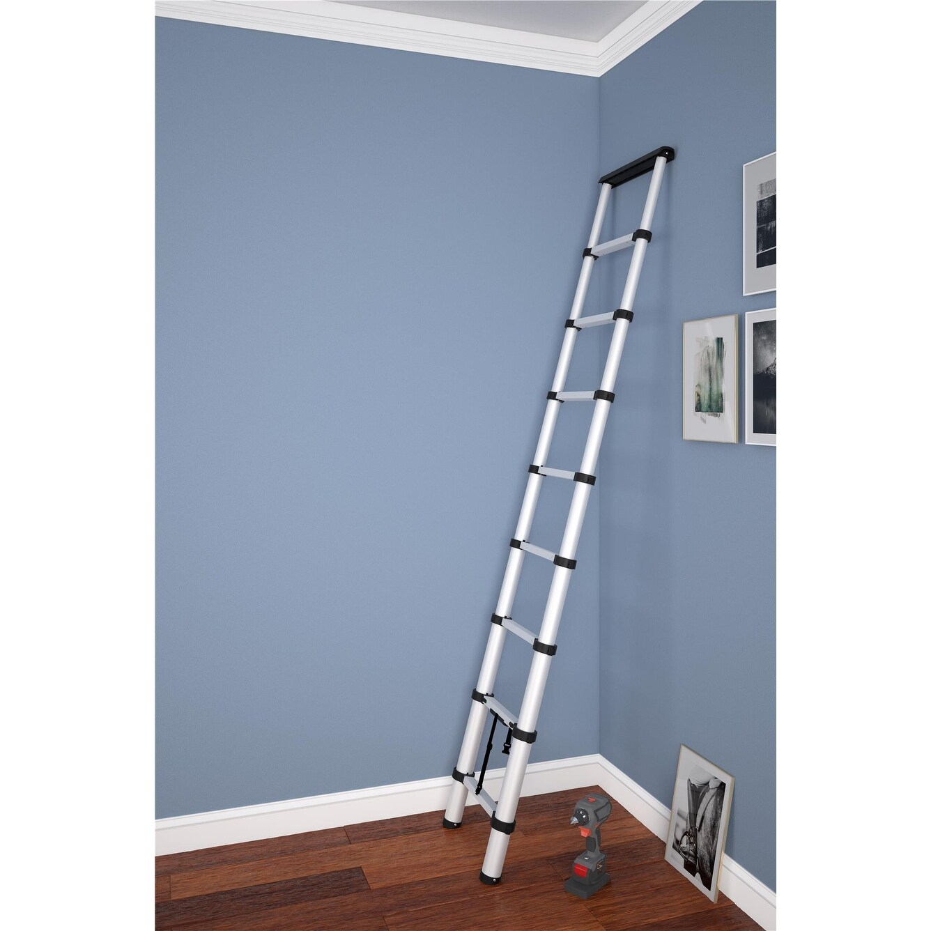 Cosco aluminum outlet telescoping ladder