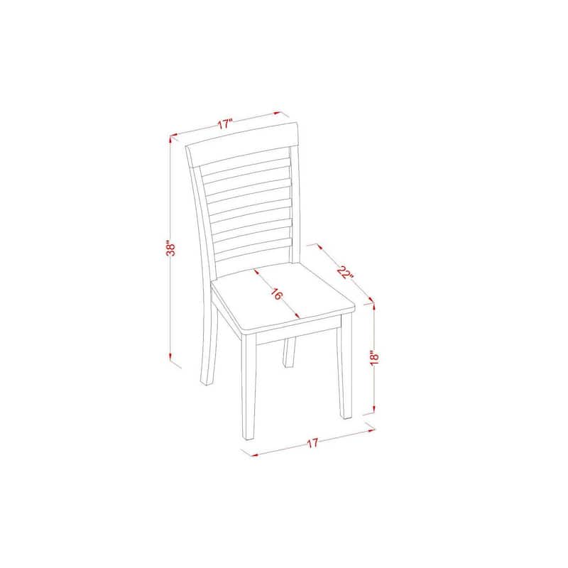 Modern Dining Set - Kitchen Table with Chairs - Rectangular Table & Seats