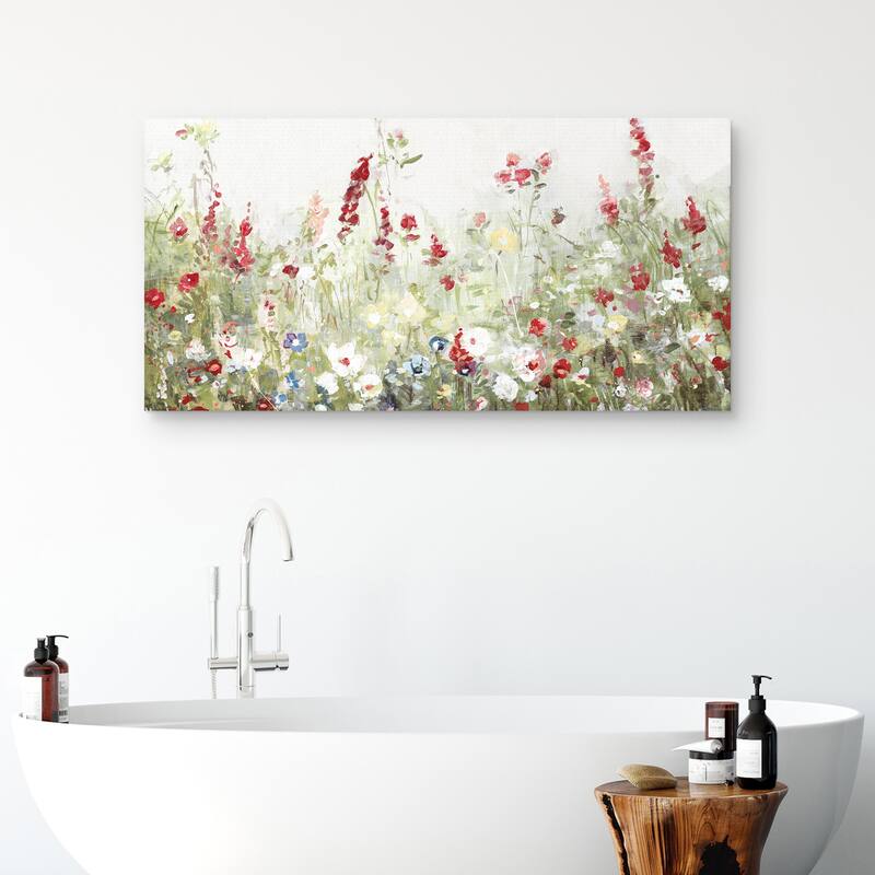 Sweet Spring Meadow by Sally Swatland Canvas Art Print