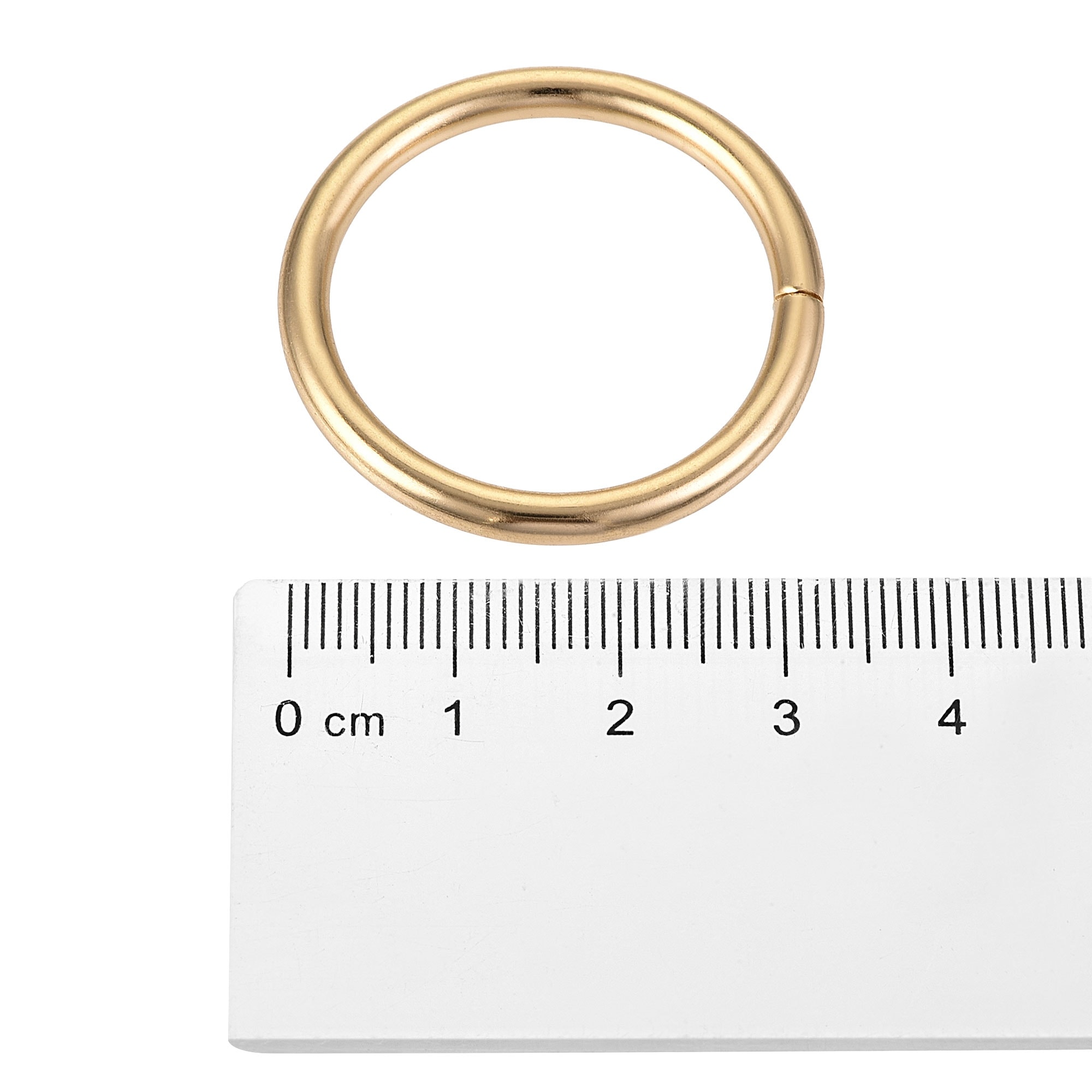 Metal O Rings, Multi-Purpose Non-Welded O-Ring Buckle, for Craft Belt Purse Handbag Bag Making Hardware | Harfington, 8 / 50mmx3.5mm