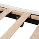 preview thumbnail 9 of 57, Upholstered Platform Bed w/ Crown Headboard, Leather Princess Bed Frame with Wood Slats Support for Kids Teens