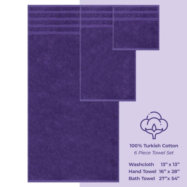 American Soft Linen 6-pc. Turkish Cotton Towel Set