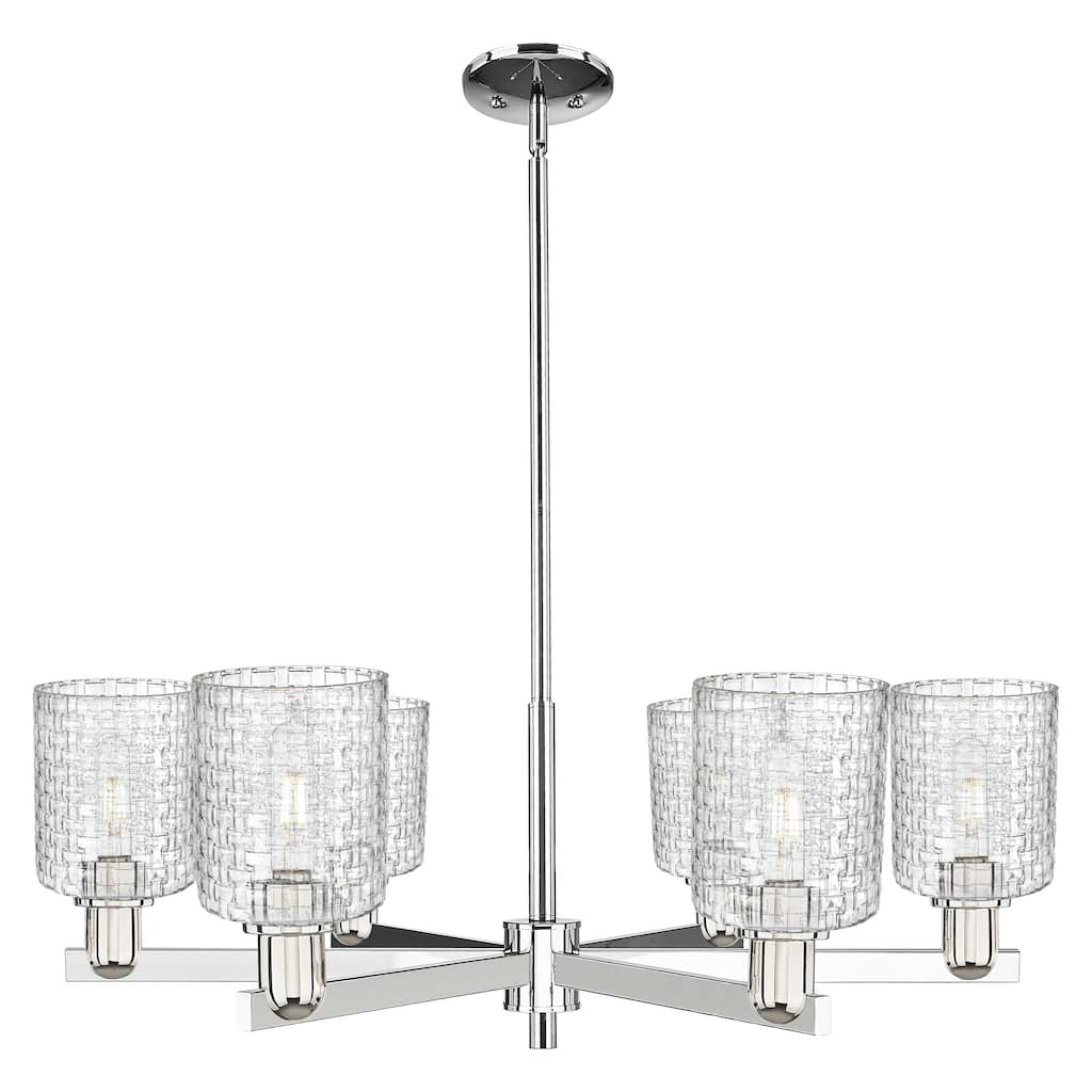 Innovations Lighting Endless Possibilities Arcadia - Cobbleskill - 6 Light 35" Basketweave Stem Hung Chandelier