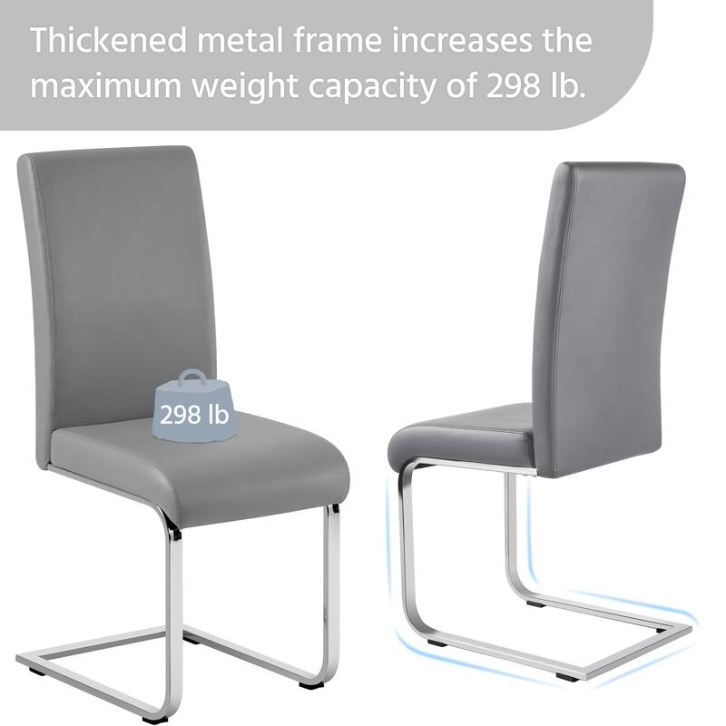 Yaheetech 2pcs Dining Chairs High Back Padded Chairs for Home