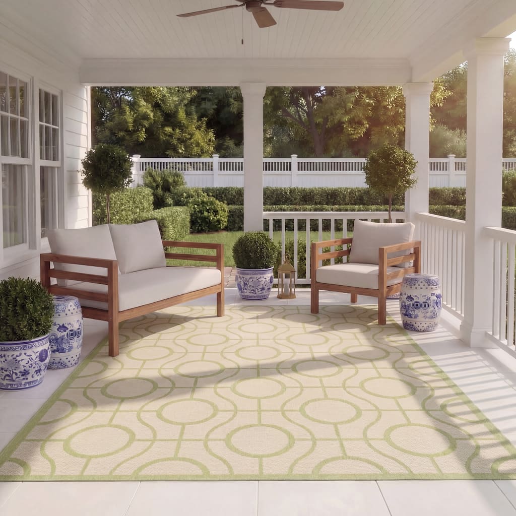 SAFAVIEH Courtyard Joline Indoor/ Outdoor Waterproof Patio Backyard Rug