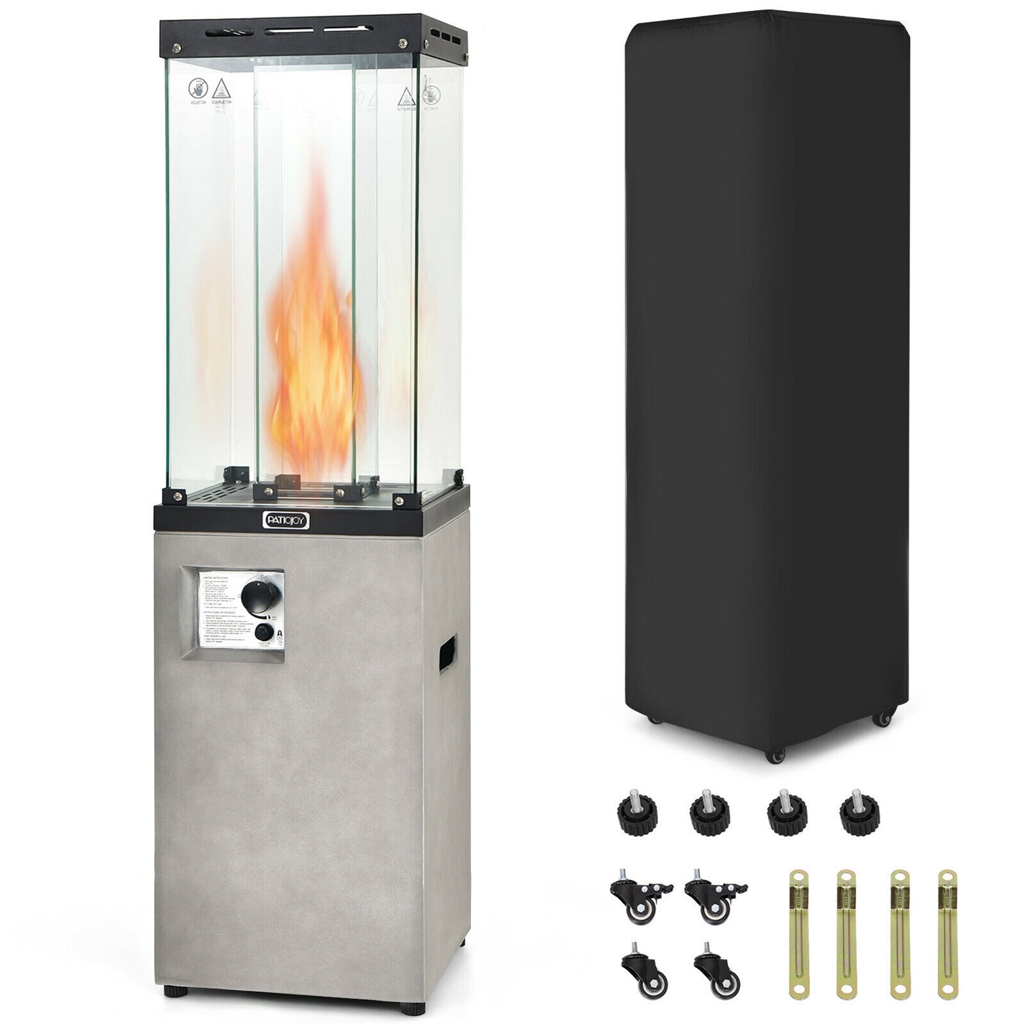 High Efficiency 60,000 Btus Gas Patio Heater With Wheels