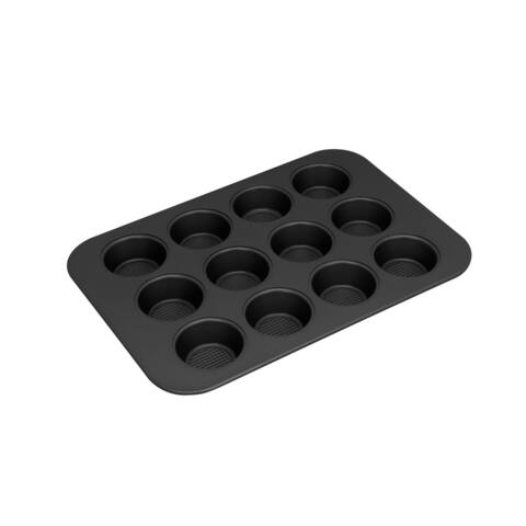 Stainless Steel 12-Cup Muffin Baking Pan Dishwasher Safe 16x11"