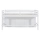 preview thumbnail 8 of 13, Elegant design Twin Size Loft Bed with 4 Drawers, Underneath Cabinet and Shelves, Space-saving, Solid Construction, White