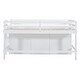 preview thumbnail 7 of 12, Twin Size Loft Bed with 4 Drawers, Underneath Cabinet, and Shelves for Space-Saving, White