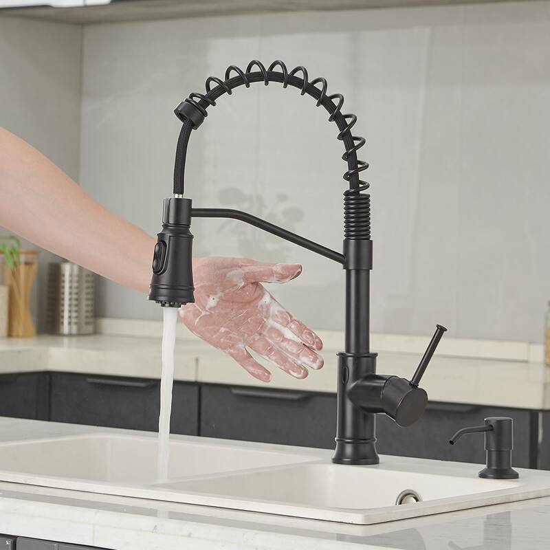 Touchless KitchenFaucets with Pull Down Sprayer Motion Sensor Sink Faucet