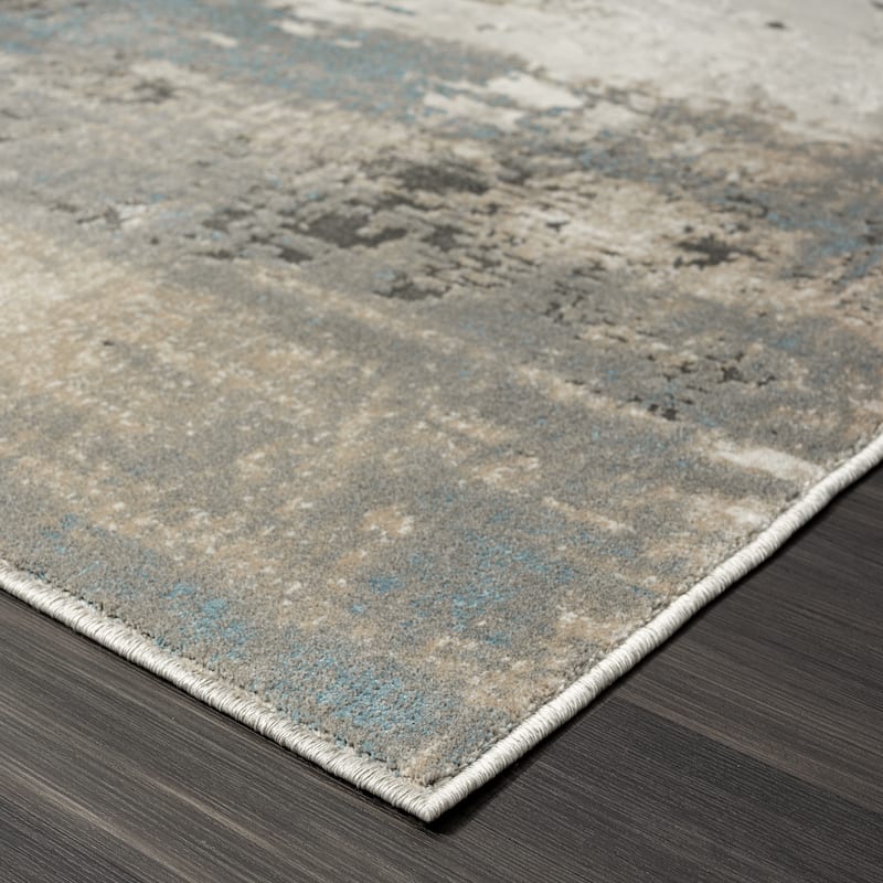 N Natori Serengeti Brushstroke Abstract Area Rug