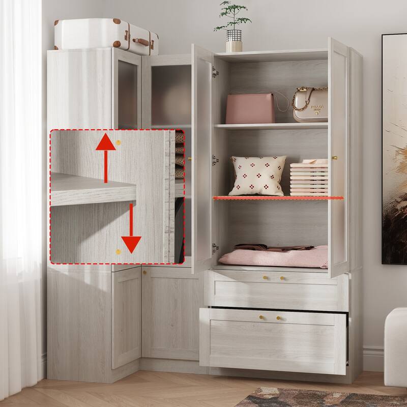 Elegant White Modular Bookcase: Stylish and Flexible Storage Solution for Your Home