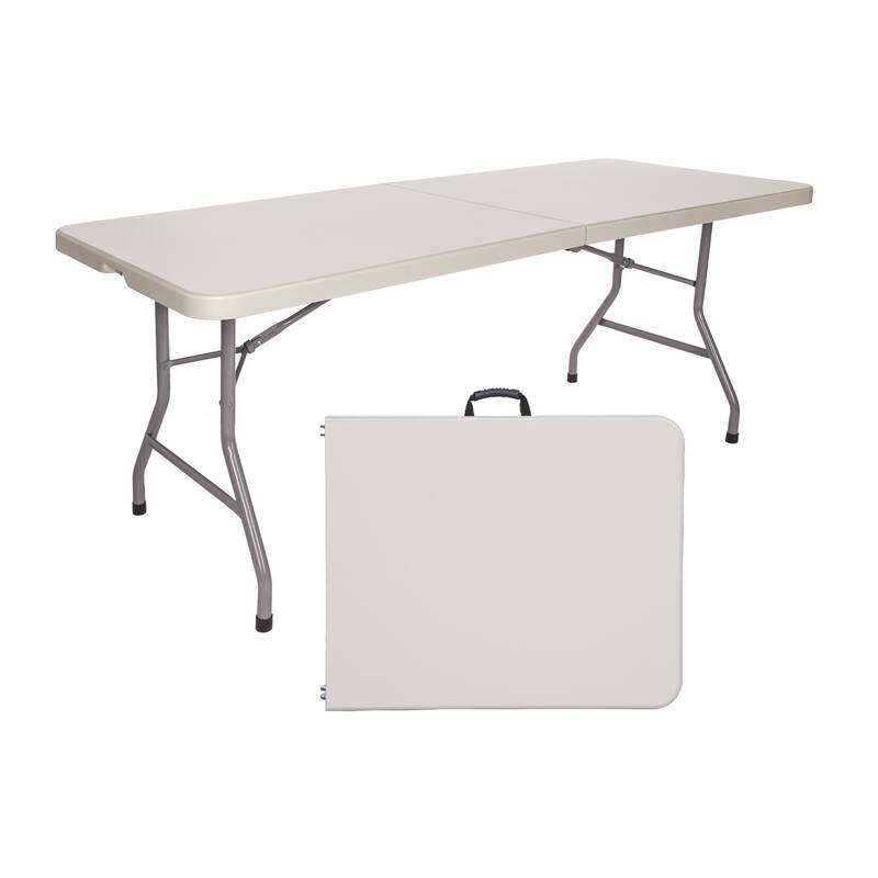 Hampden Furnishings Baldwin Collection Fold-In-Half Table - 30" x 72" - Grey