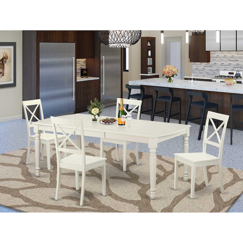 Kitchen Dinette Set - Table with 8 Chairs - Modern Dining Room Furniture