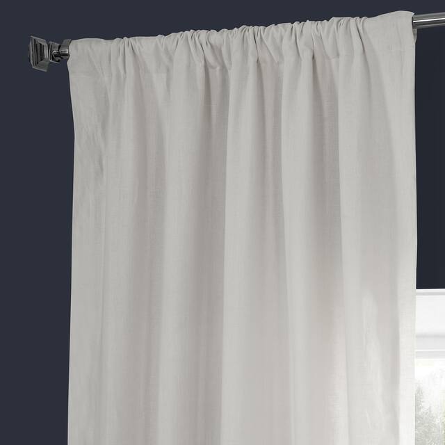 Exclusive Fabrics French Linen Lined Curtain Panel (1 Panel)
