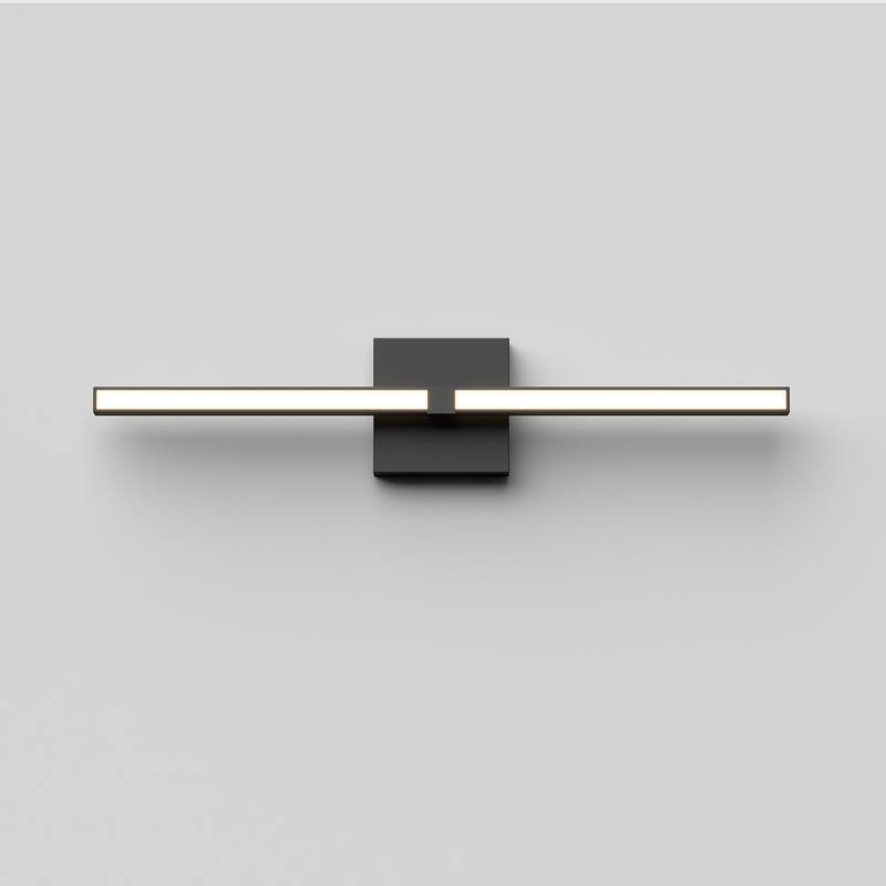Artika Convertible Pro Modern Vanity Light Fixture, Matte Black