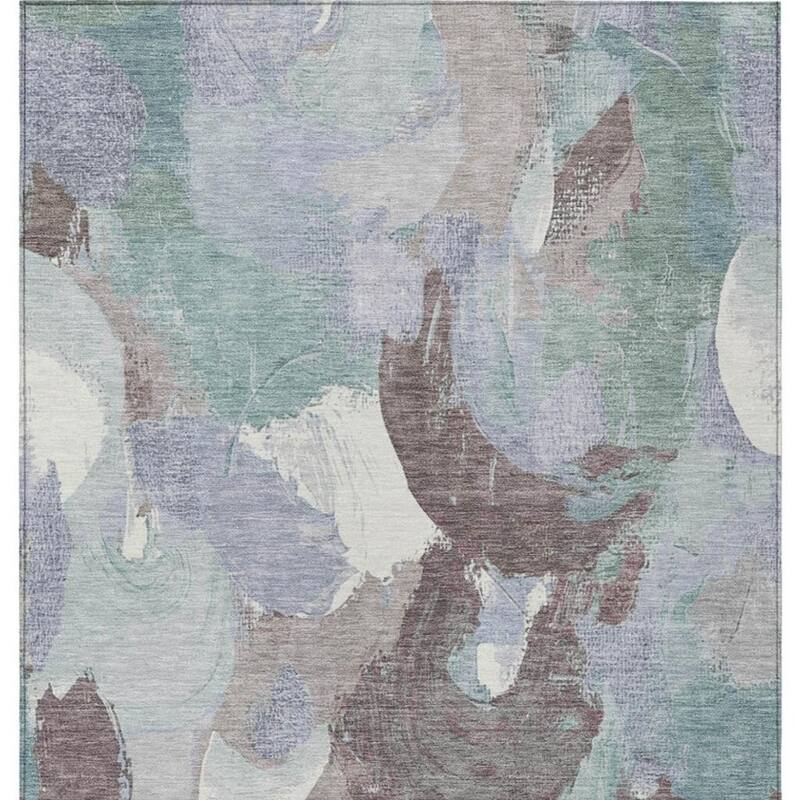 HomeRoots Abstract Transitional Rectangle Outdoor Rug