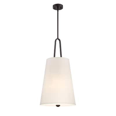Designers Fountain Studio 15" Wide 3 Light Pendant with Off White