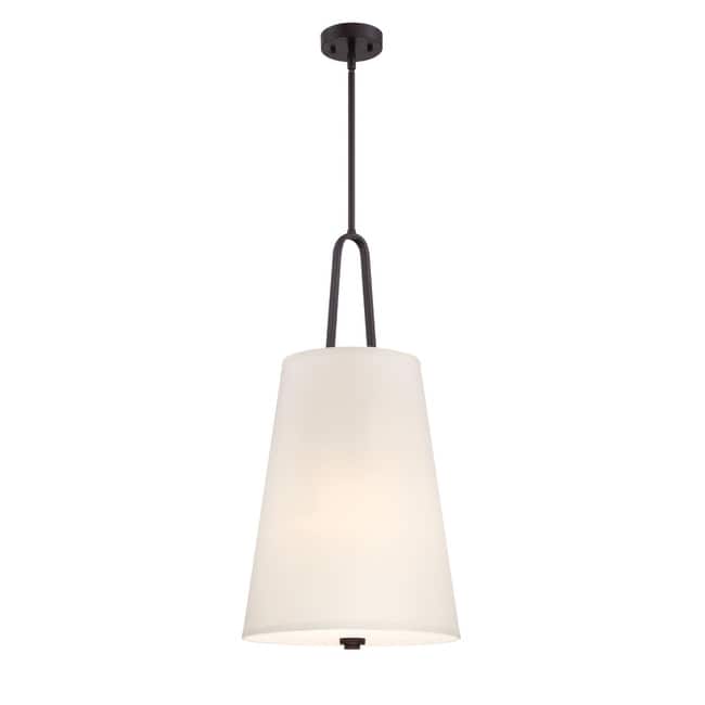 Designers Fountain Studio 15" Wide 3 Light Pendant with Off White
