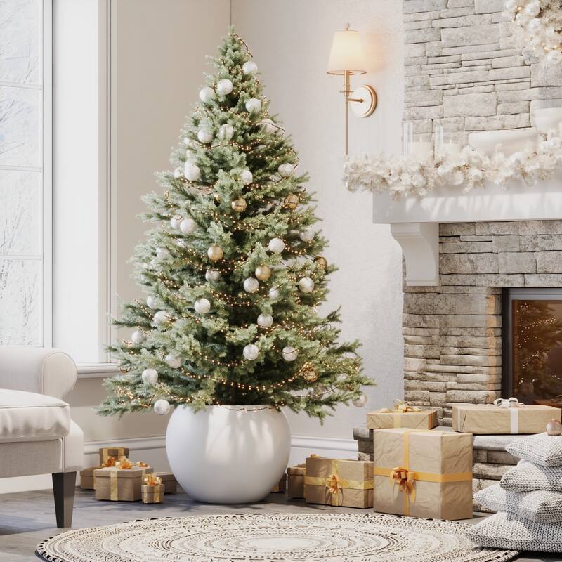 DTY Signature Mount Sherman 1-Piece Fiberstone Planter for Indoor/Outdoor