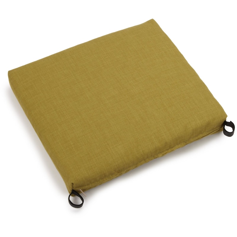 Indoor/Outdoor Polyester Solid Chair Cushion - 20 x 19 - Avocado