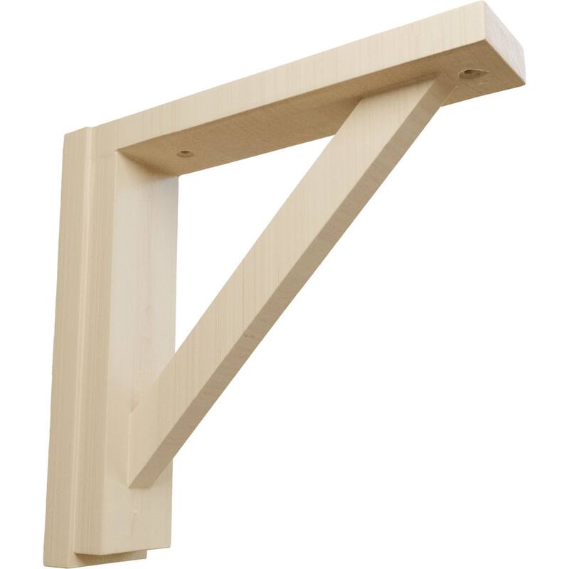 Traditional Shelf Bracket - 2 1/2 W x 10 3/4 D x 10 1/4 H - Rubberwood