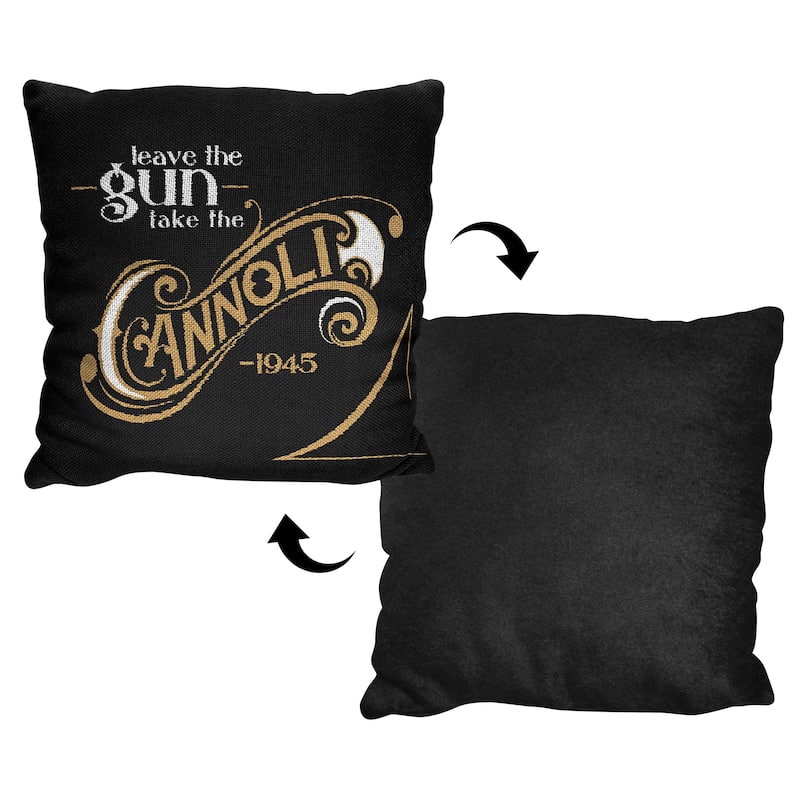 Paramount The Godfather Cannoli Jacquard Throw Pillow