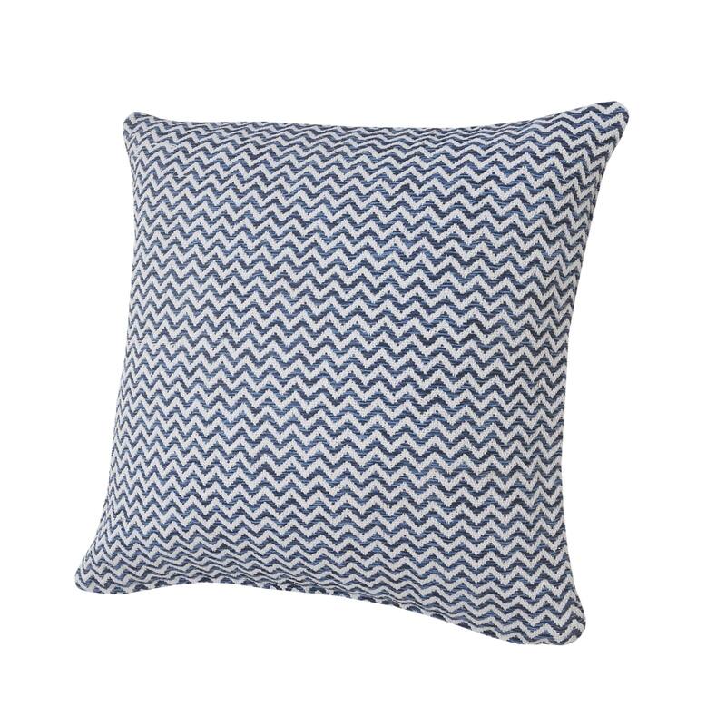 Sevita Beige and White Chevron Throw Pillow
