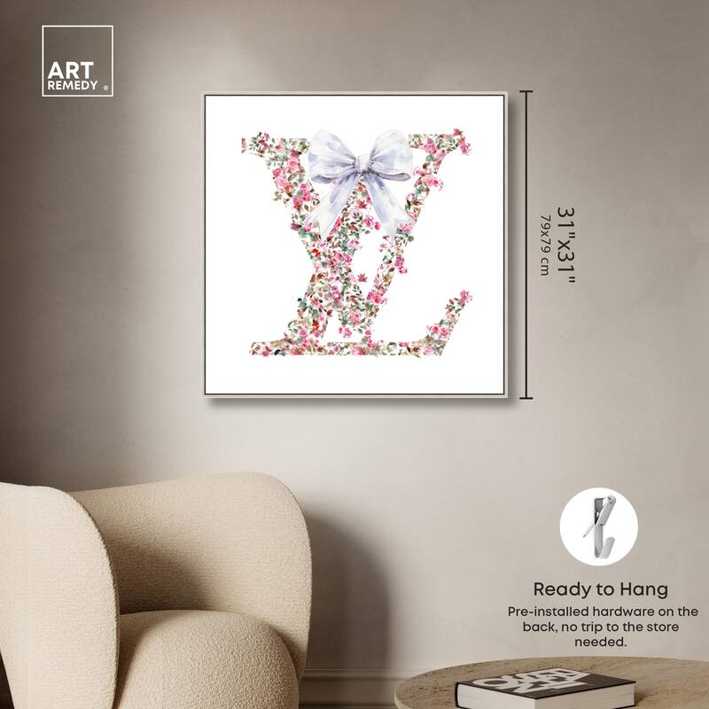 Makes Me Believe Bow Canvas by Art Remedy