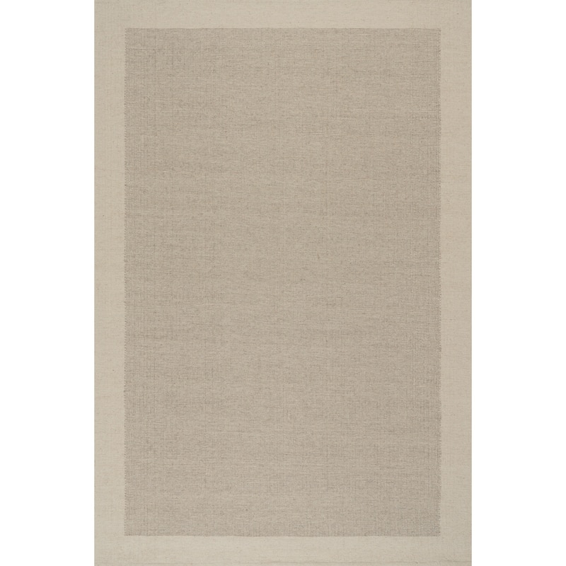 Nuloom Ravielle Hand Woven Wool Area Rug - 7' 6" x 9' 6" - Ivory - Rectangle