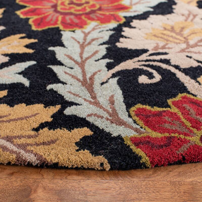 SAFAVIEH Handmade Blossom Nohemi Modern Floral Wool Rug