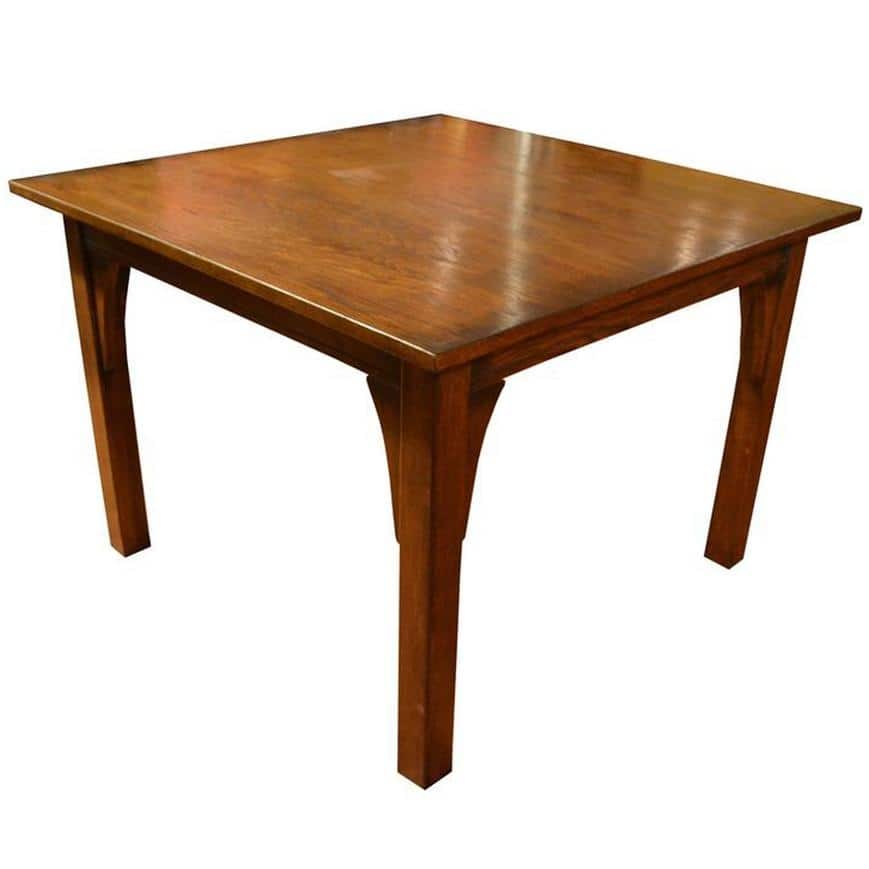 Mission Style White Oak Square Dining Table - (2 Colors Available)