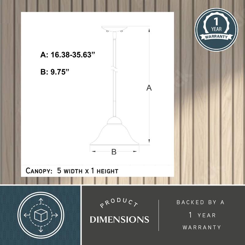 Da Vinci Bronze Mini Pendant Ceiling Light White Glass - 9.75-in W x 16.38-in H x 9.75-in D