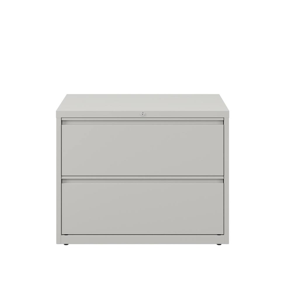 8000 Series 36" Wide 2-Drawer Lateral File Cabinet, Charcoal