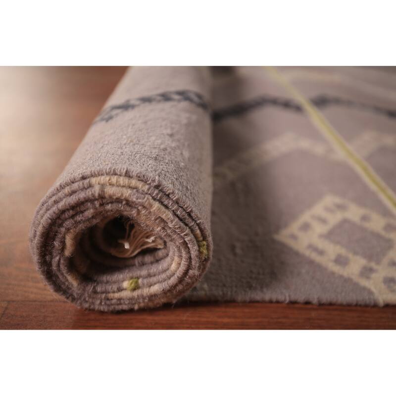 Flat Weave Kilim Durrie Oriental Large Area Rug Geometric Carpet - 10'5" x 19'2"