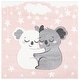 preview thumbnail 39 of 50, SAFAVIEH Carousel Kids Iana Koala Hug Rug 3' Square - Pink/White - Square