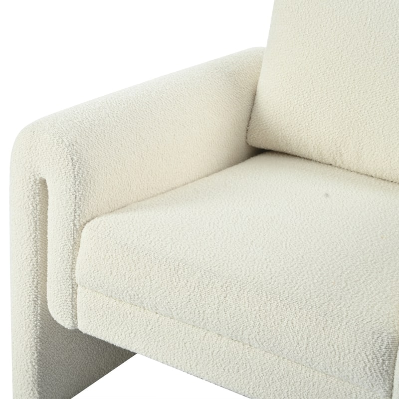 Modern Bouclé Upholstered Accent Chair