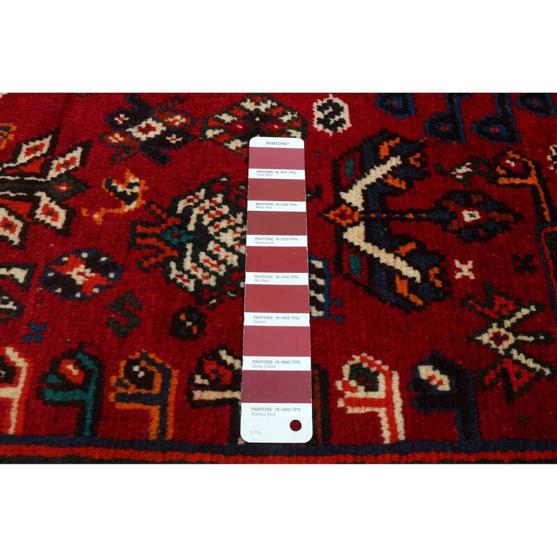 ECARPETGALLERY Hand-knotted Melis Vintage Red Wool Rug - 5'3 x 8'7