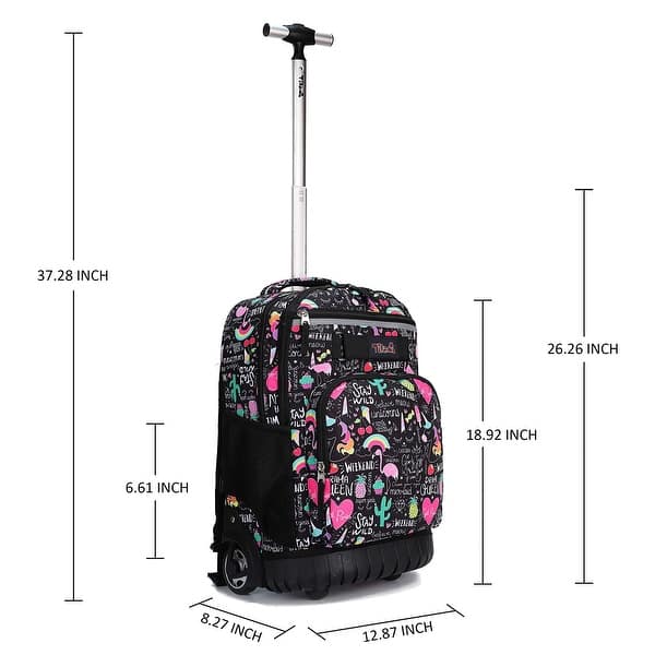 Rolling Backpack 18 inch Wheeled Backpack School College Student Travel  Trip Boys and Girls - Bed Bath & Beyond - 42714486