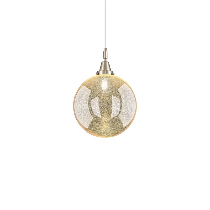 Innovations Lighting 447-1P-17-12 Beacon Pendant Beacon 12" Wide - Brushed Satin Nickel / Mercury