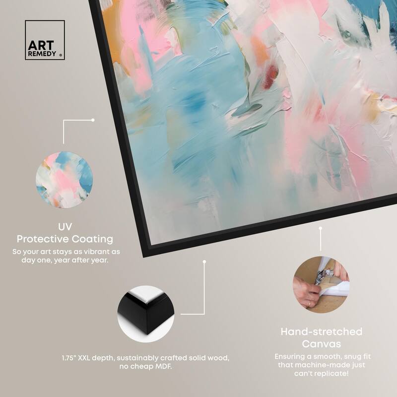 Neon Breeze I Canvas by Art Remedy