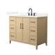 Option White Oak / White Quartz Top / Matte Black