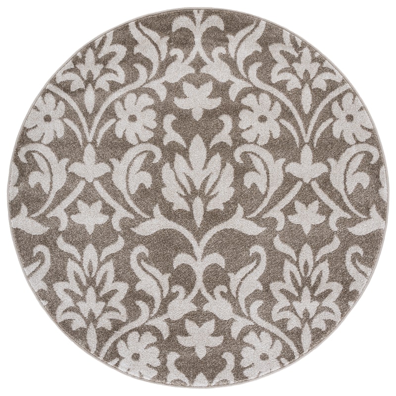 SAFAVIEH Amherst Velizara Modern Rug - 5' Round - Wheat/Beige
