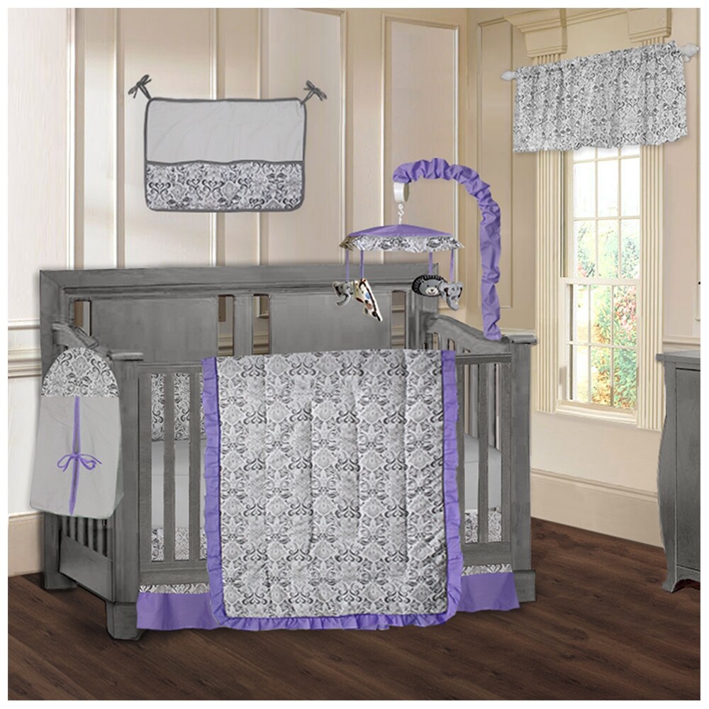 Light purple crib bedding deals