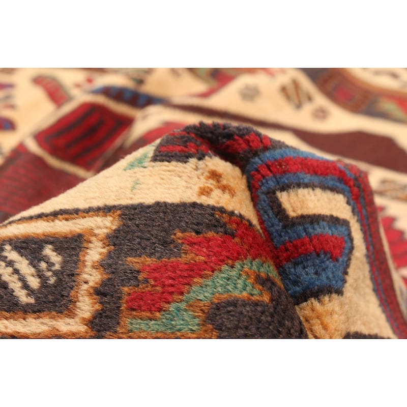 ECARPETGALLERY Hand-knotted Teimani Cream Wool Rug - 3'10 x 6'8