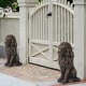 preview thumbnail 41 of 55, Glitzhome MGO Majestic Sitting Guardian Lion Statues Porch Sculpture Outdoor Indoor Set of 2