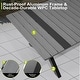 preview thumbnail 11 of 14, 9PC Outdoor Patio All-Weather Aluminum Dining X Frame Table Set with Rattan Chairs