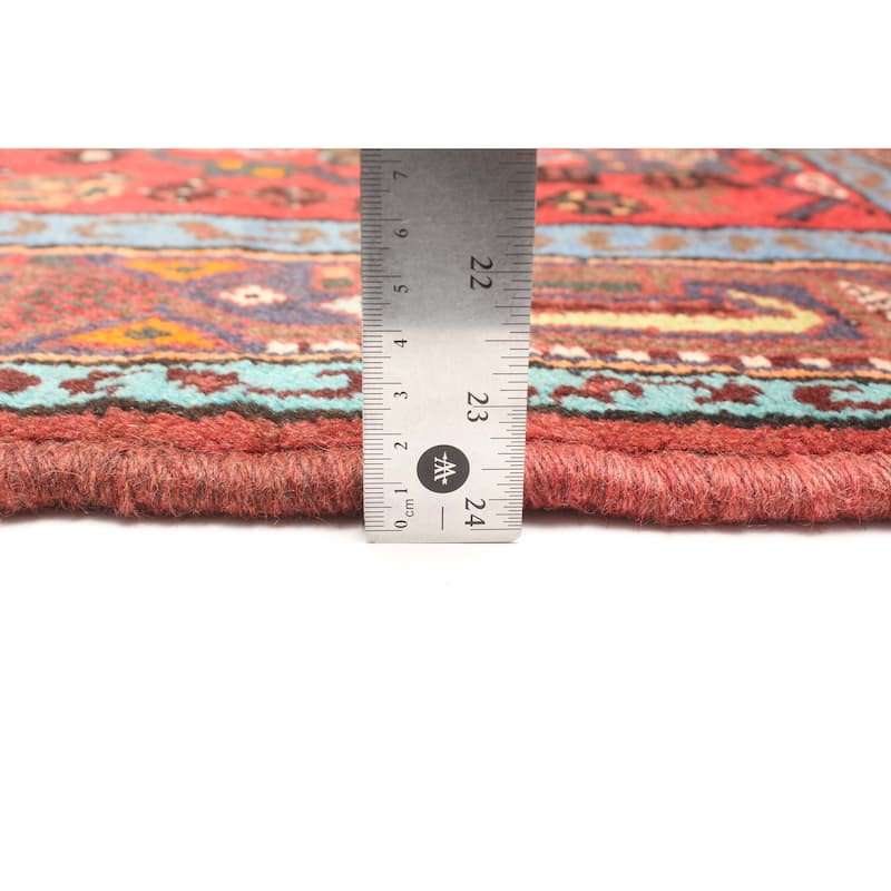 ECARPETGALLERY Hand-knotted Anadol Red Wool Rug - 4'3 x 5'3