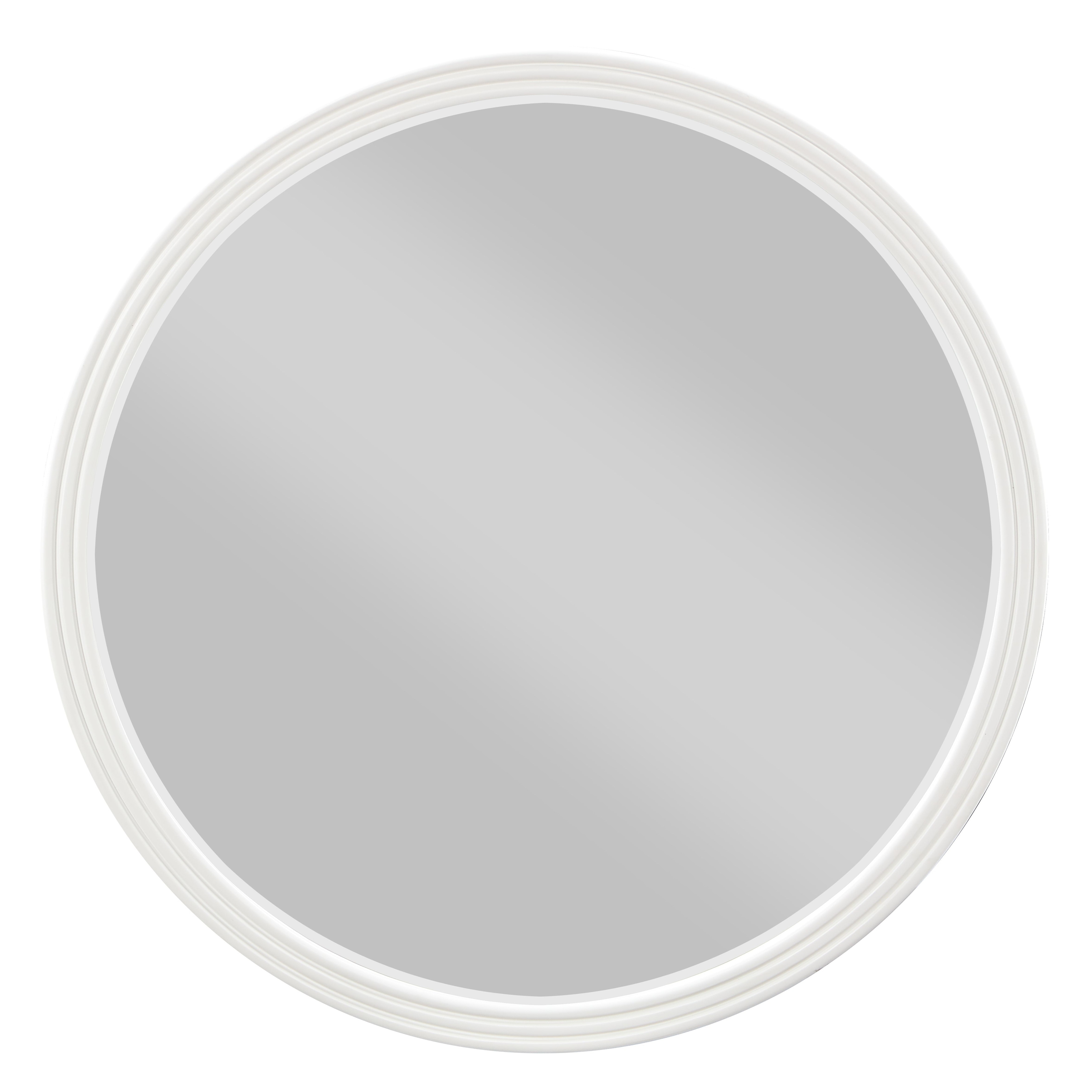 Gray Round Mirror For Bedroom - 2inx35in